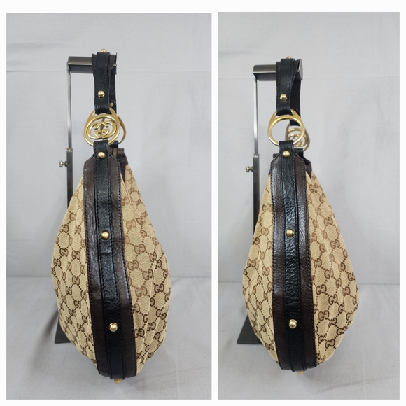 GUCCI GG Canvas Interlocking Hobo Bag - Picture 8 of 16